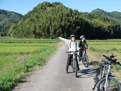 里山を楽しく走る